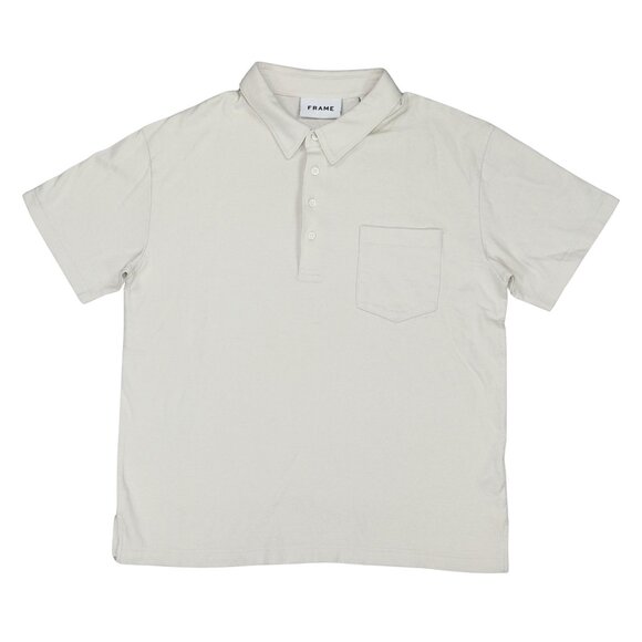 Frame Denim Other - FRAME Duo Fold Chest Pocket Short Sleeve Solid Color Men's Polo Shirt MD NWT